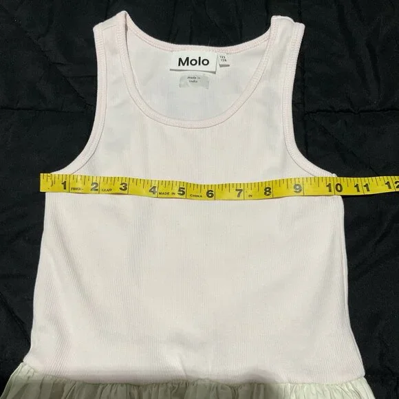 Molo Girls Cassandra Party Animals Dress Ribbed Long Sleeve 7-8 Years Old - Picture 10 of 12